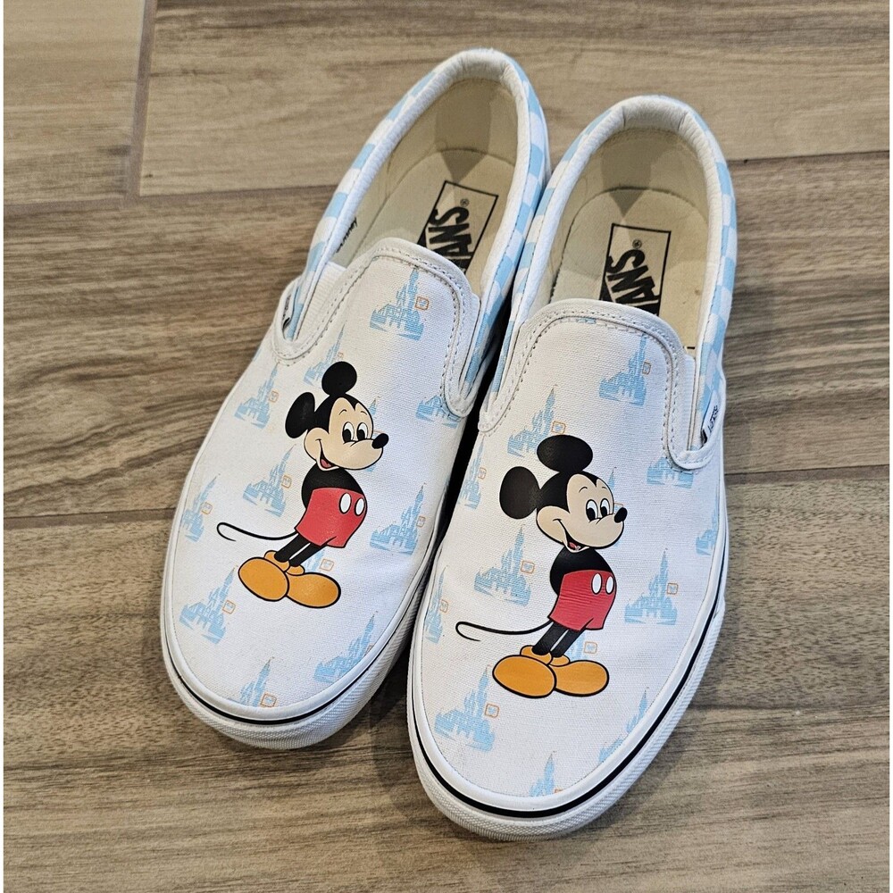 Disney Vans 50th Anniversary Classic Slip On Mickey Mouse Size W 8.5 Women’s